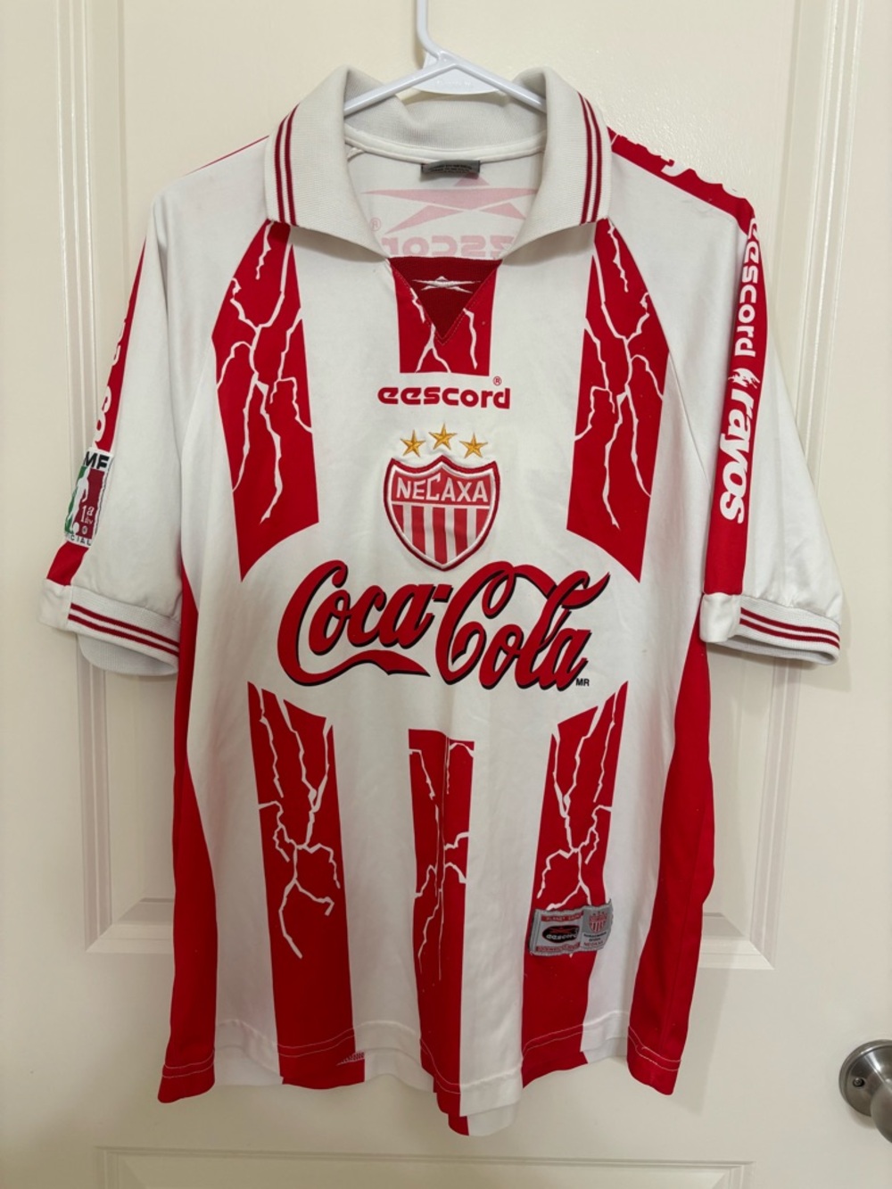 Eescord Club Necaxa 1999/00 Home Soccer Jersey Size M